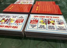 Gia công bảng nội quy tiêu lệnh mica giá rẻ tại TPHCM